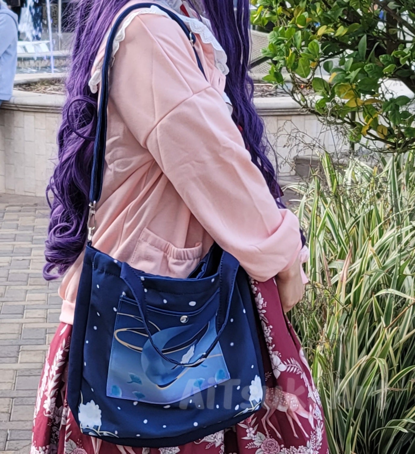 Lotus on Moon - 2 Way Tote Bag