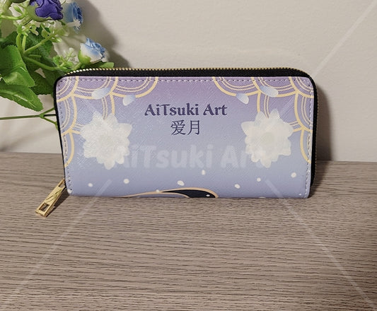 Ginkgo Flower Moon Long Wallet