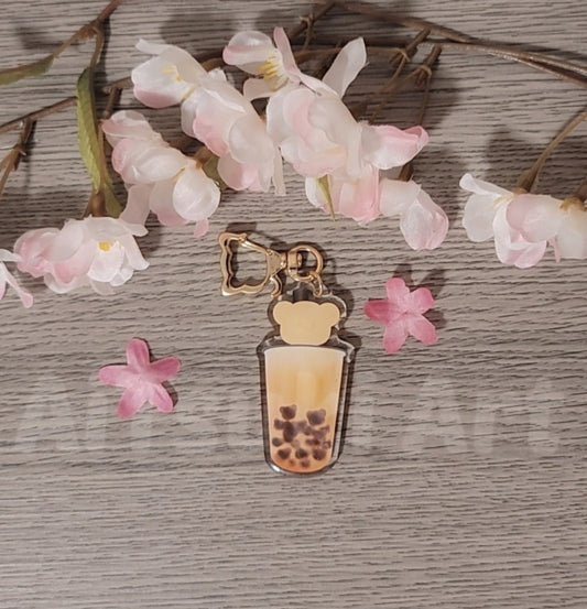 Beary Boba Keychain/ Sticker