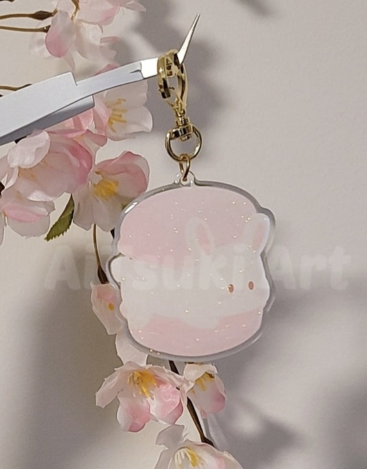 Bunny Macaron Keychain/ Sticker