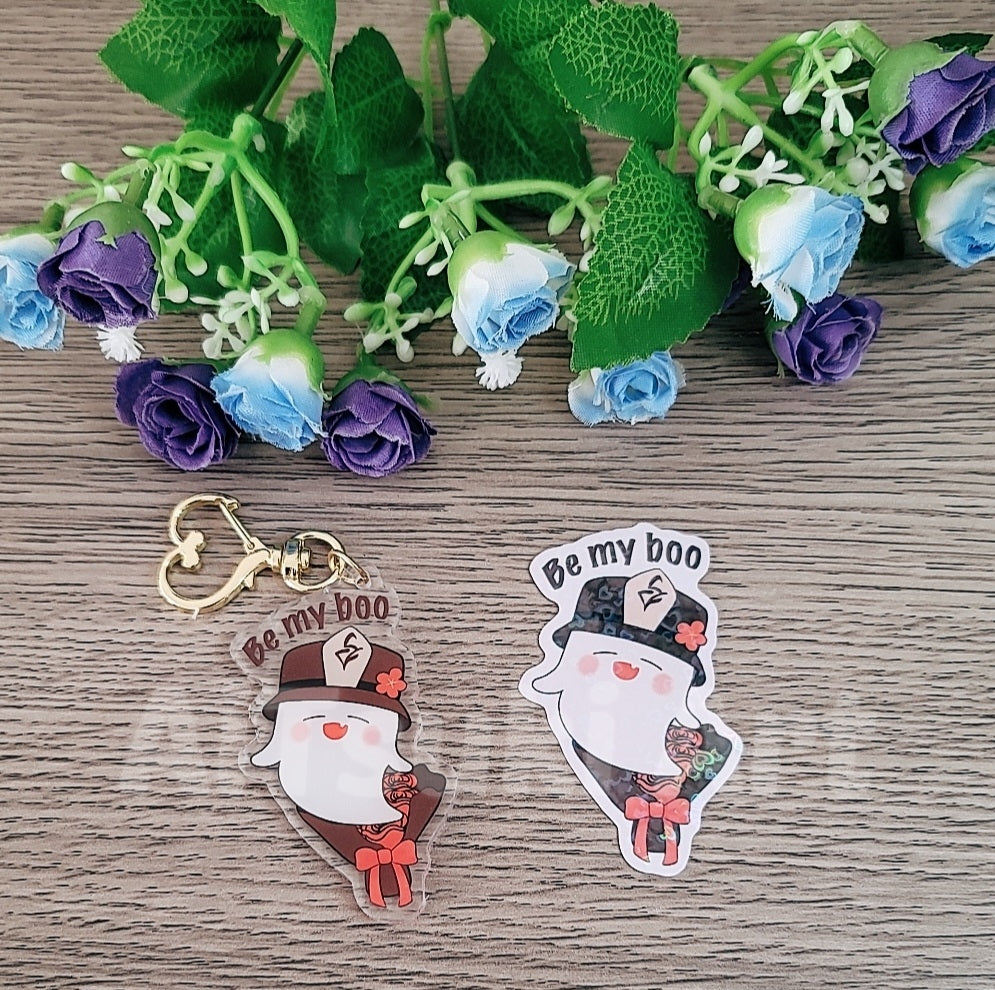 Be My Boo Keychain/ Sticker