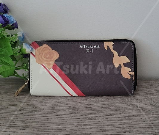 Elegant Rosy Gold Long Wallet