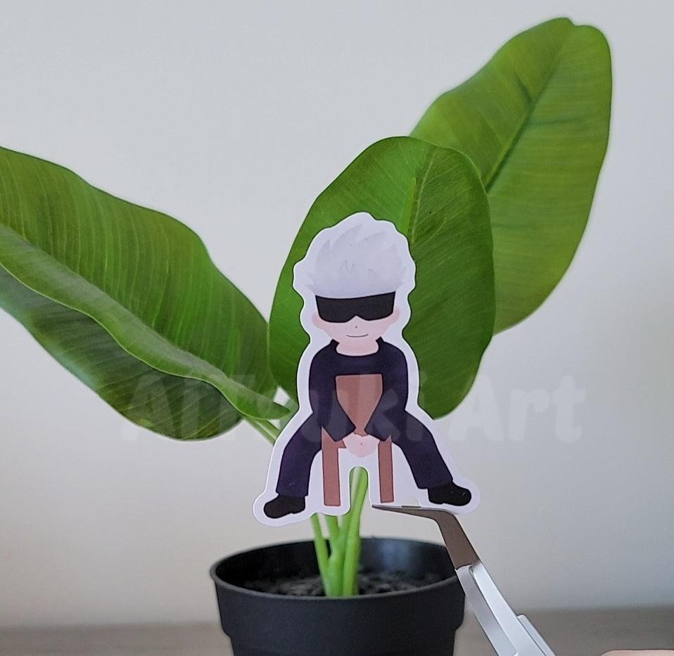 JJK Gojo Satoru Sitting Keychain/ Sticker
