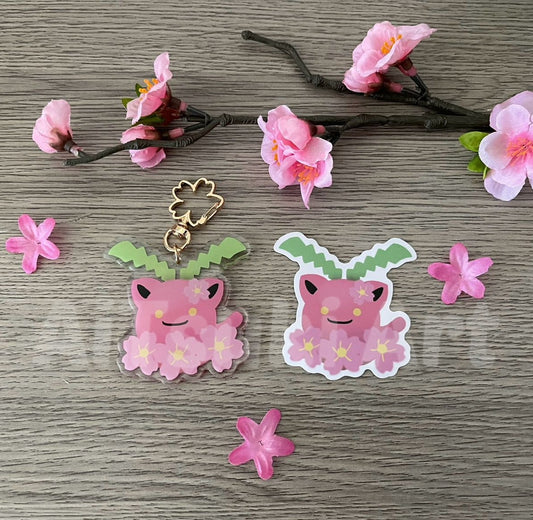 Cherry Blossom Hoppip Keychain/ Sticker