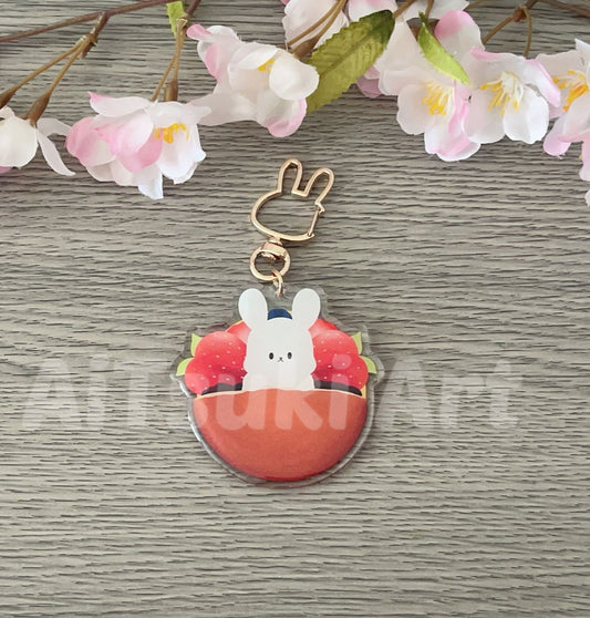 Bunny in Dorayaki Keychain/ Sticker