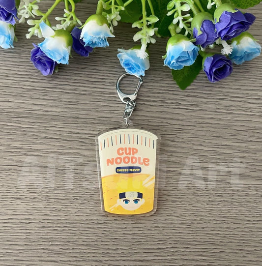 Ninja Cup Noodle Keychain / Sticker