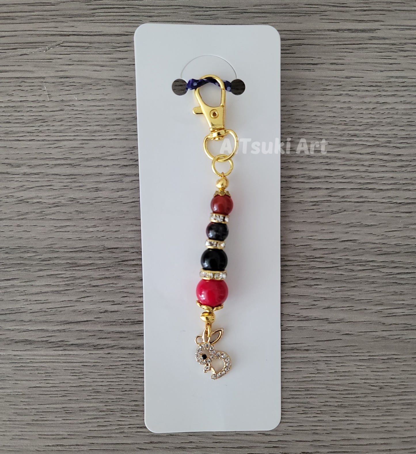 Crimson Bunny Charm
