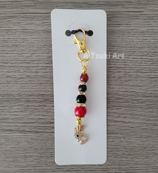 Crimson Bunny Charm