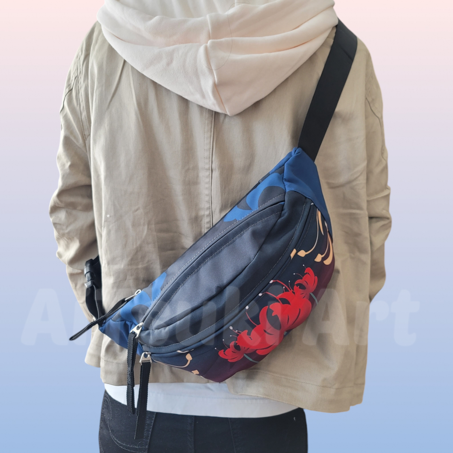 spider lily bags Red Spider Lily Fanny Pack – AiTsuki