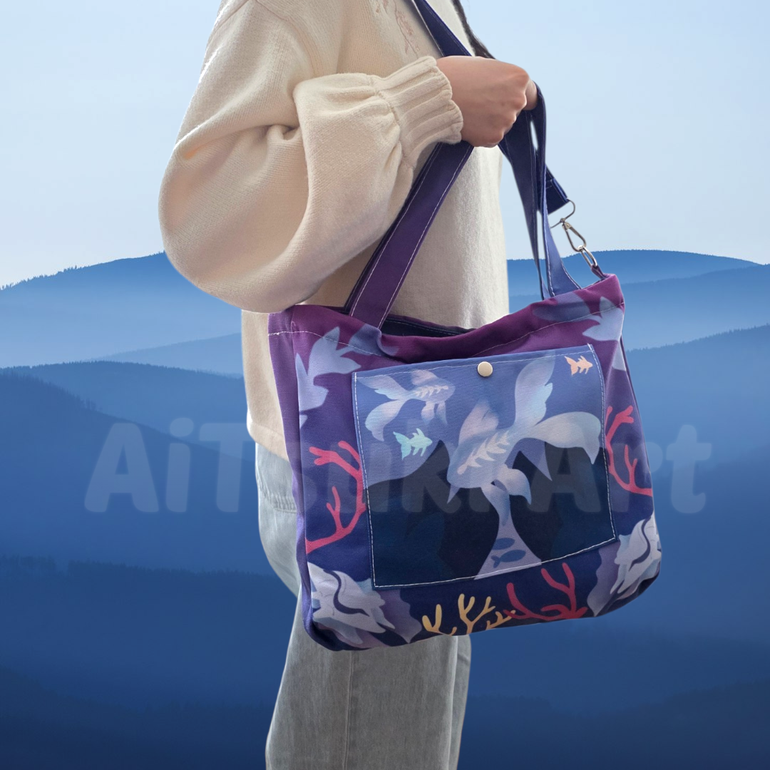 Deep Sea - 2 Way Tote Bag