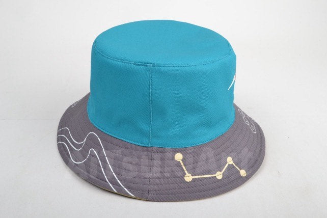 Lotus Moon and Maple Leaf Reversible Bucket Hat