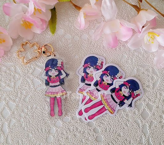 Ai Hoshino Keychain/ Sticker