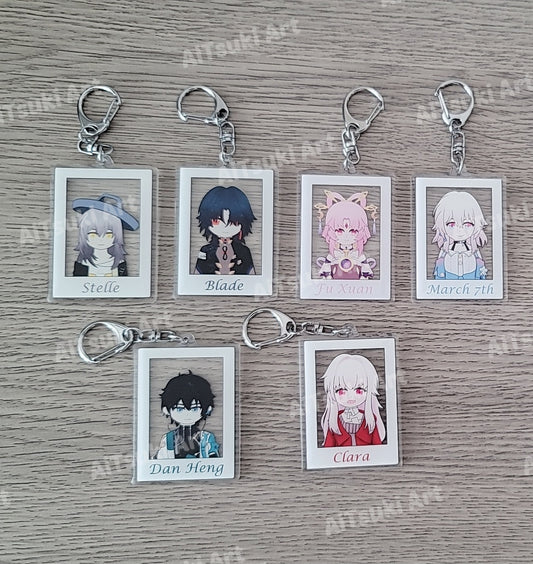 Honkai Star Rail Photocard Keychain