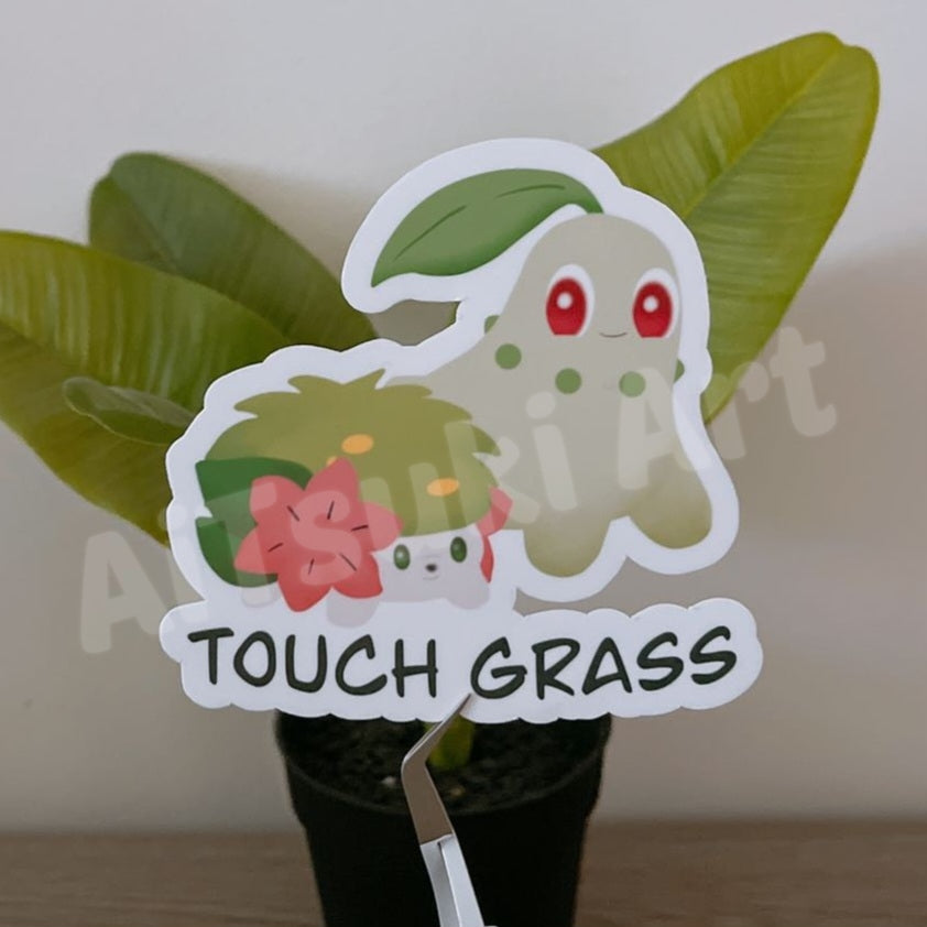 Touch Grass Big Sticker