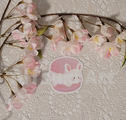 Bunny Macaron Keychain/ Sticker