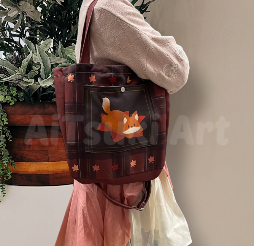 Maple Fox - 2 Way Tote Bag