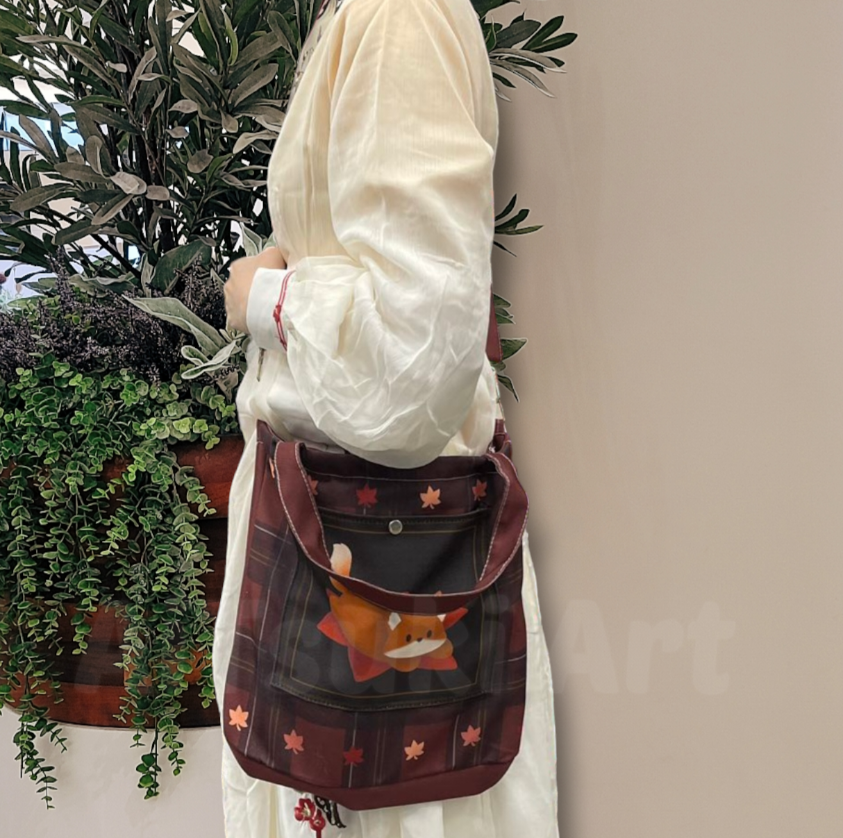 Maple Fox - 2 Way Tote Bag