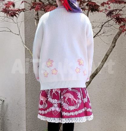 Cherry Blossom Cat Cardigan