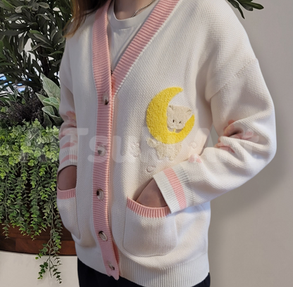 Cherry Blossom Cat Cardigan