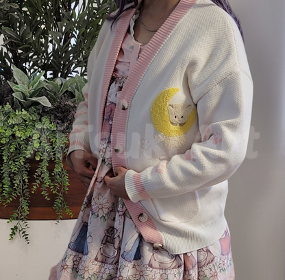 Cherry Blossom Cat Cardigan