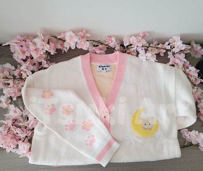 Cherry Blossom Cat Cardigan