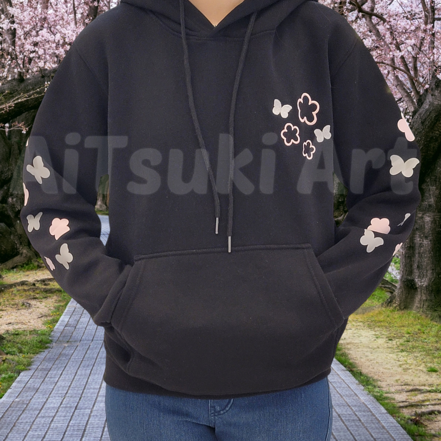 Lantern Cherry Blossom Hoodie