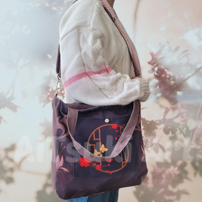 Red Plum blossom - 2 Way Tote Bag