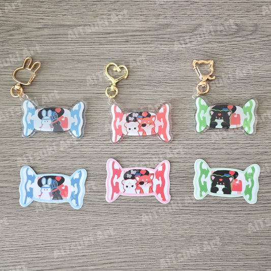 MXTX White Rabbit Candy Sticker/ Keychain