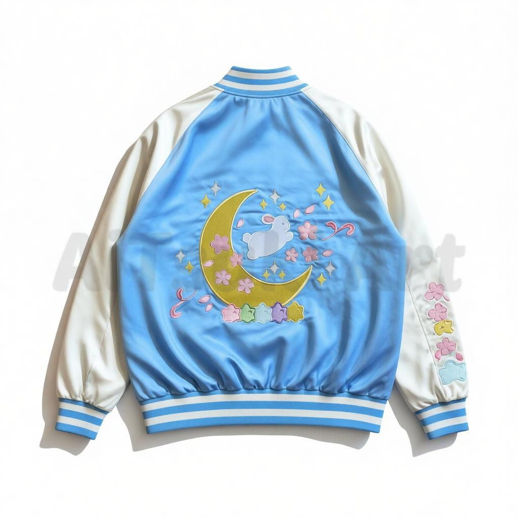 Sweet Sakura Bunny Bomber Jacket