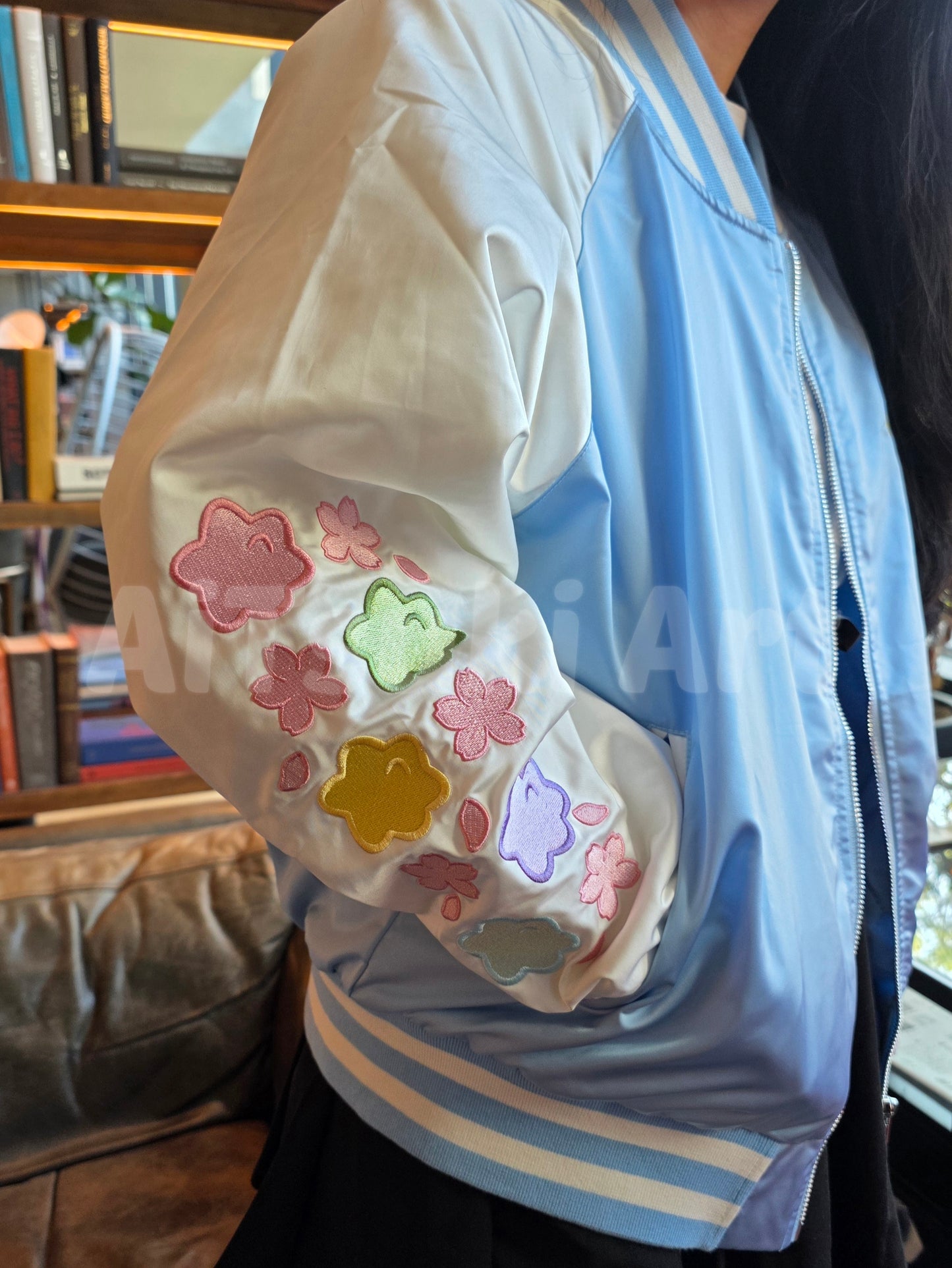 Sweet Sakura Bunny Bomber Jacket