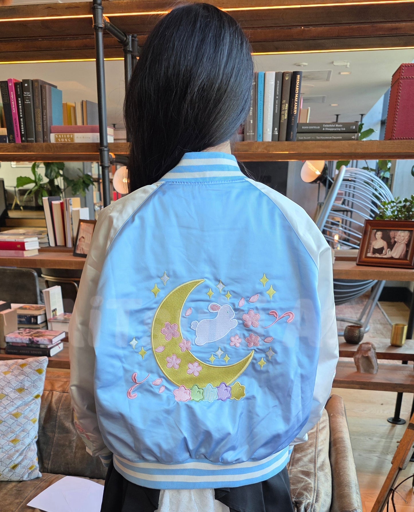 Sweet Sakura Bunny Bomber Jacket
