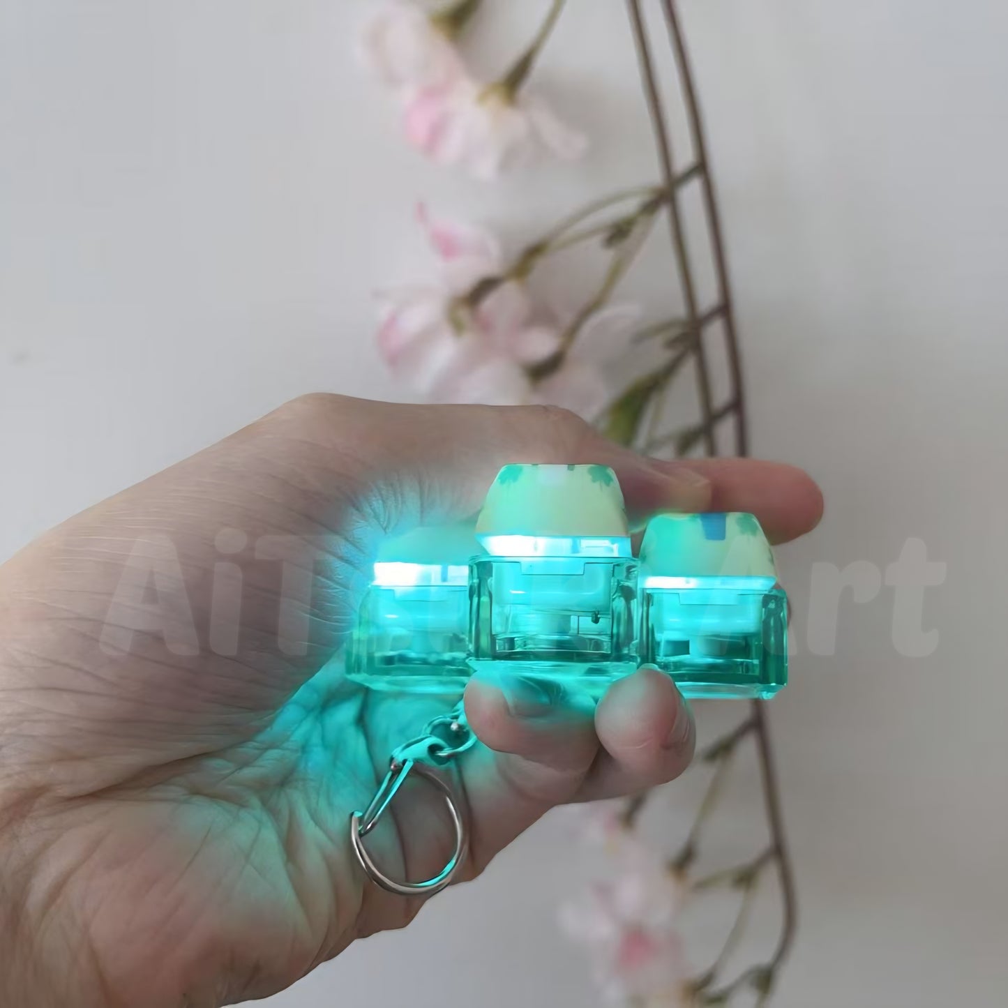 Pikmin Keycap Fidget Keychain (5 Keys)