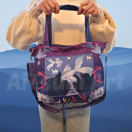 Deep Sea - 2 Way Tote Bag
