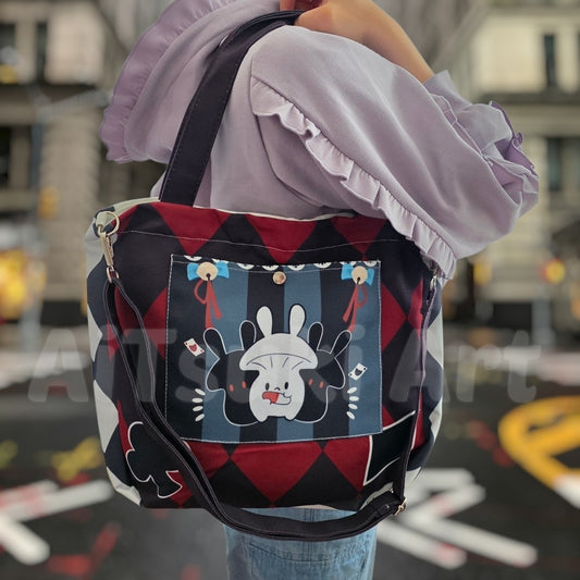 Sparkly Rabbit and Fire Shroom - 2 Way Tote Bag