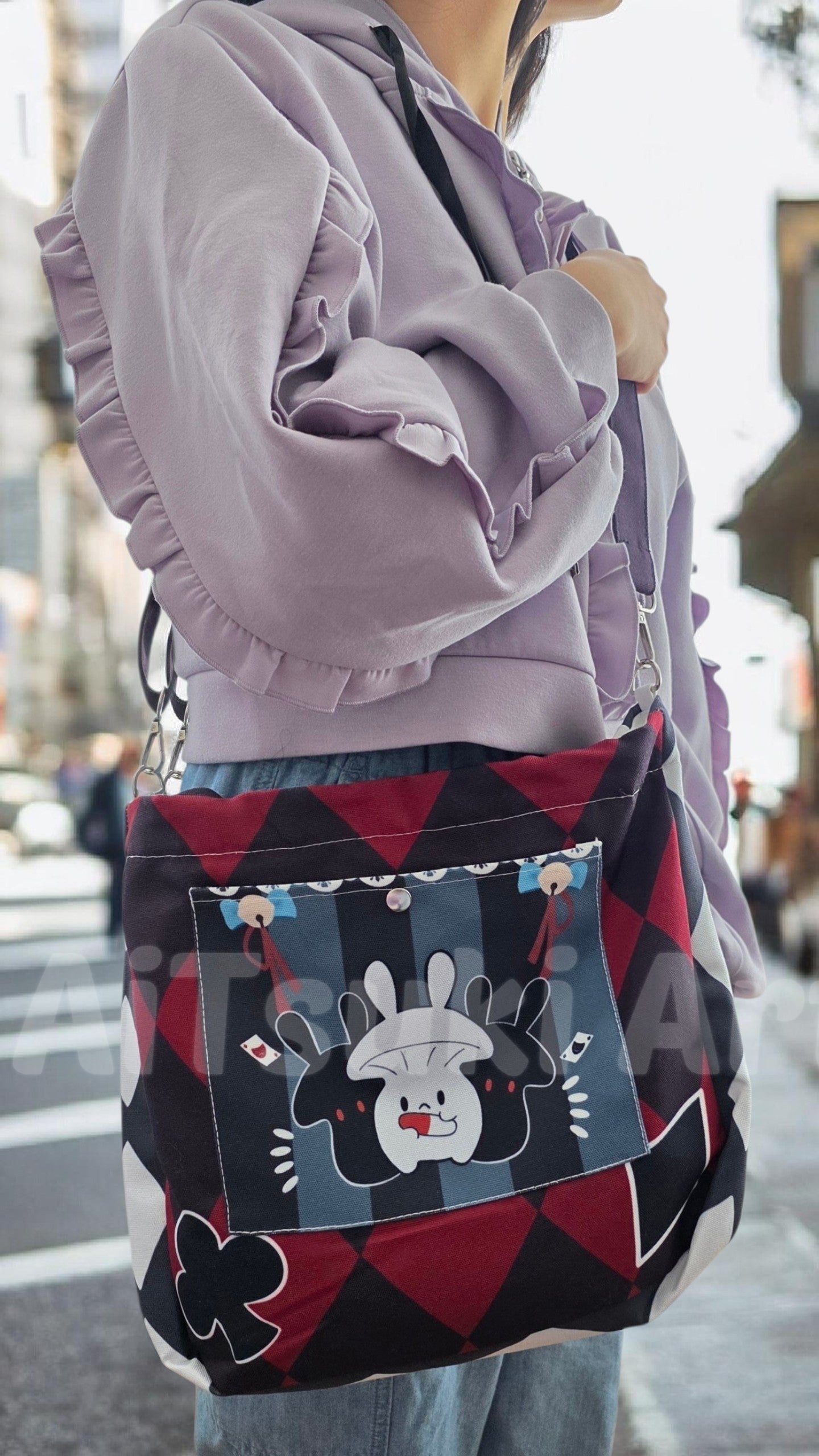 Sparkly Rabbit and Fire Shroom - 2 Way Tote Bag