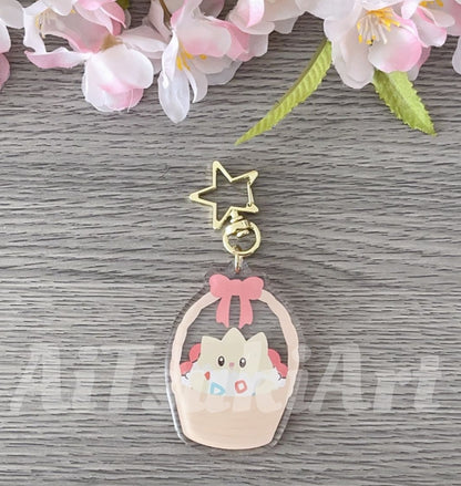 Basket Togepi Keychain/ Sticker